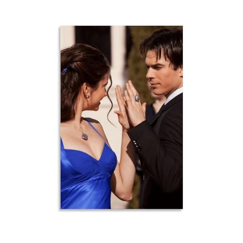 TNERPAR The Vampire-Diaries Poster Dekorative Malerei Leinwand Wandkunst Wohnzimmer Poster Schlafzimmer Malerei,Wandkunst Bilddruck Moderne Familienzimmer Dekor 12x18inch(30x45cm) von TNERPAR