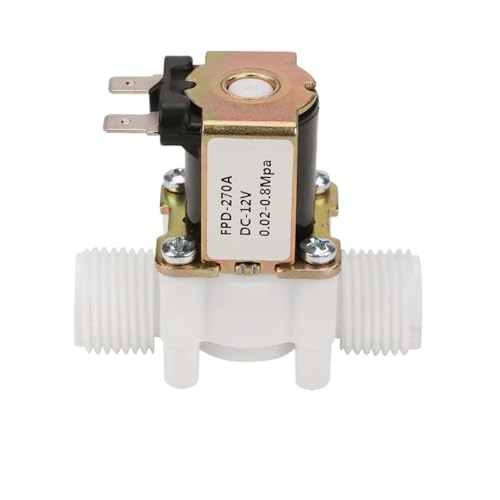 1/2 12 V G1/2 "NC Kunststoff Elektrische Einlass Magnet Wasserventil, kompatibel for Wasser Abgabe Wasser N/C Magnetventil von TNFMJSRXE