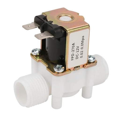 12 V G1/2 "NC Kunststoff Elektrische Einlass Magnet Wasserventil, Kompatibel for Wasser Dispense Magnet Wasserventil von TNFMJSRXE