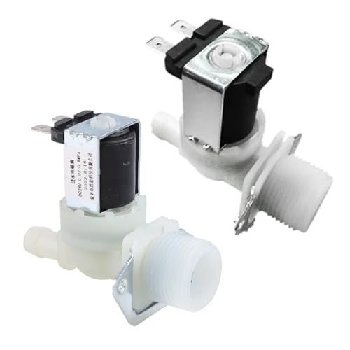 220 V/12 V/24 V Wassereinlassventil, elektrisches Magnetventil 3/4 Zoll Außengewinde, kompatibel mit Waschmaschine, Getränkemaschine, Geschirrspülmaschine M4YD(DC24V) von TNFMJSRXE