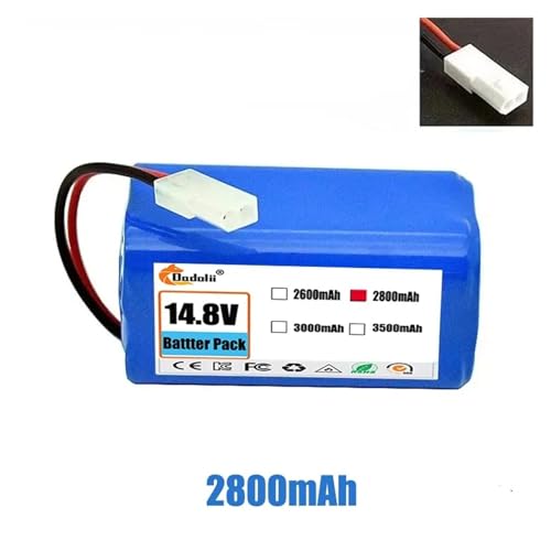 4S1P 14,4 V 2600~3500 mAh Li-Ionen-Akku, kompatibel mit XIAOMI, MIJIA Mi Robot Vacuum-Mop Essential G1 MJSTG1 R30 R35(2800mAh) von TNFMJSRXE