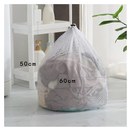 Big Size Large Washing Laundry Bag Mesh Organizer Net Dirty Bra Socks Underwear Shoe Storag Wash Machine Cover Clothes(C 50x60cm) von TNFMJSRXE