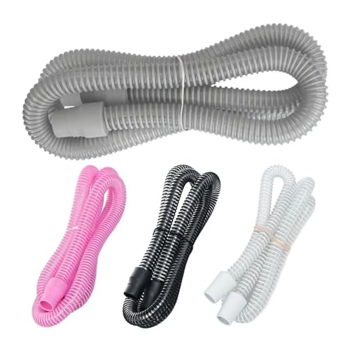 For Schlafapnoe Schnarchen Schrumpfschlauch Flexible Schlauchleitung Verbinden 6 Fuß CPAP-Rohr mit CPAP und Atemmaske CPAP-Gerät(Black) von TNFMJSRXE