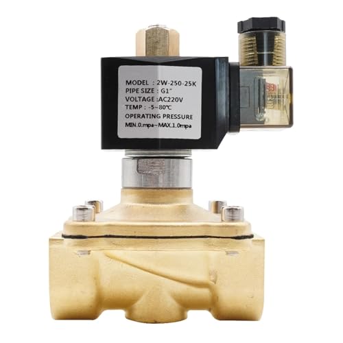 Normalerweise geöffnetes Magnetventil aus Messing, G3/8" bis G2", NBR EPDM VITON-Dichtung, AC220V DC12V 24V, IP65 Hochtemperaturbeständiges Wasserventil(3/4",AC 110V_NBR) von TNFMJSRXE