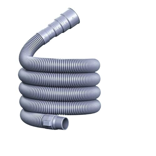 Universal-Abflussrohr-Kit mit festem Stecker, 3 m/4 m/5 m, verdickt, for Waschmaschinen-Geschirrspüler-Verlängerung(4m) von TNFMJSRXE