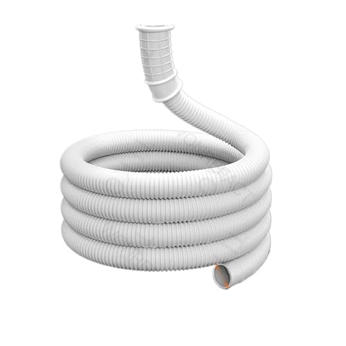 Universal-Ablaufschlauch for Klimaanlagen, Luftentfeuchter, Verlängerung 15–20 mm, zuschneidbares Wellrohr (weiß)(Thickened-2.0m) von TNFMJSRXE