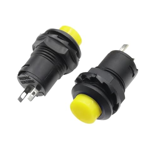 1PC Yellow Self locking Pushbutton Switches DS428 12mm OFF- ON Push Button Switch 3A /125VAC 1.5A/250VAC DS-428 von TNGNMGVSJ