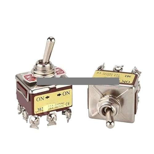 1Pcs E-TEN302 12mm 9 Pin 2 Position ON-ON Rocker Toggle Switch 10A 380VAC/15A 250V E-TEN 302 1Pcs E-TEN302 12mm 9 Pin 2 Position ON-ON Rocker Toggle Switch 10A 380VAC/15A 250V E-TEN 302 von TNGNMGVSJ