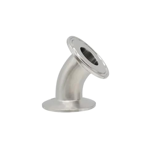 TNGNMGVSJ 1.5" Tri Clamp TC50.5 45 Degree Elbow Pipe OD 38mm SUS304 Stainless Pipe Fitting Connector Homebrew von TNGNMGVSJ