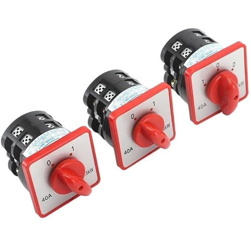 TNGNMGVSJ 1PC HZ5D-40/7.5 L03 7.5KW 40A 2 Poles Multipolar Electronic Starter Circuit Changeover Rotary Combination Switch von TNGNMGVSJ