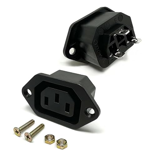 TNGNMGVSJ 1PC LZ-F-1 10A 250V 3 Pins Inlet Connector Electrical Female AC Power Socket 3 Terminals von TNGNMGVSJ