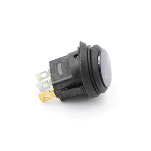 TNGNMGVSJ 1PC on/Off SPST Round Boat Blue LED Rocker switchlight 220V Power Button Switch von TNGNMGVSJ