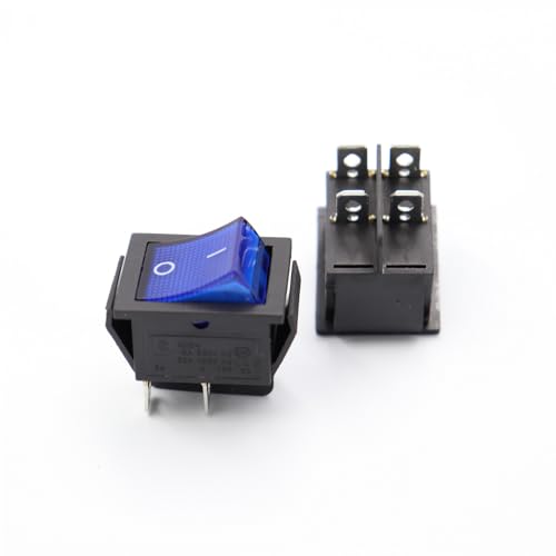 TNGNMGVSJ 1Pcs 220V Switch KCD4 Boat-Shaped Rocker Power Button on-0ff Blue Light von TNGNMGVSJ