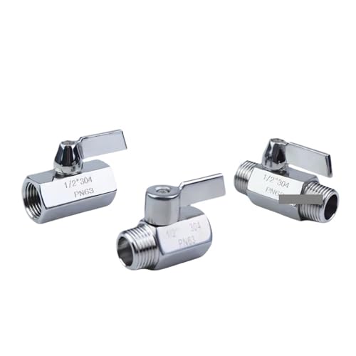 TNGNMGVSJ 1pc SS304 Stainless Steel Ball Valve 3/4" BSP Male to Male Thread 2 Way Ball Valve von TNGNMGVSJ