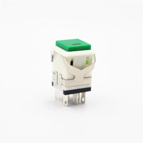 TNGNMGVSJ 3Pcs kd2 8Pin Square Button Switch KD2-21 self-Locking with Green Light von TNGNMGVSJ