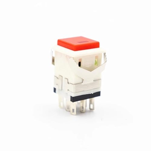 TNGNMGVSJ 3Pcs kd2 8Pin Square Button Switch KD2-22 momentary with Red Light von TNGNMGVSJ