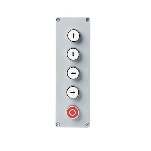 TNGNMGVSJ 5P Arrow Push Button Rotary Switch Control Box with Cover Momentary Reset Start Stop NO NC von TNGNMGVSJ