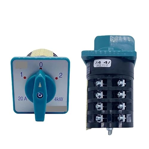 TNGNMGVSJ Rotary Cam Combination Changeover Switch Three Position 20A 4kw Four Poles Levels Selector HZ5-20/4 von TNGNMGVSJ
