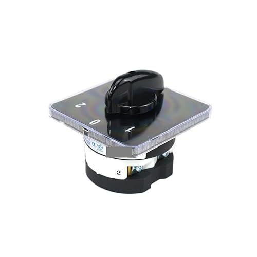 TNGNMGVSJ SZL9-50/1 50A High Curret 3Position 4 Screws 1P Black Panel Power Knob Selection Changeover Rotary Cam Switch von TNGNMGVSJ