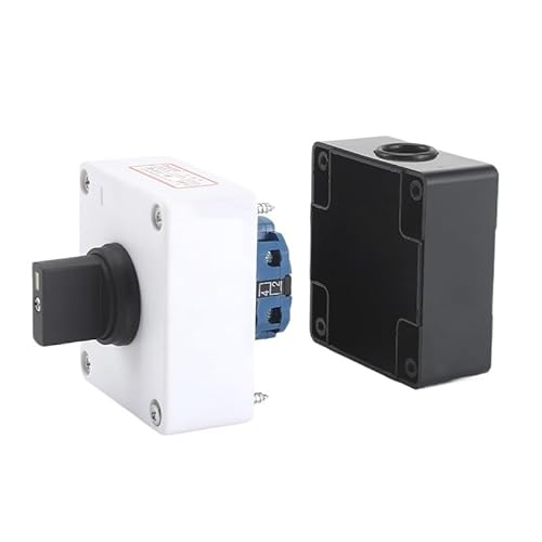 TNGNMGVSJ SZW26/LW26-20 ON-Off-ON 20A 660V 1 Pole 4 Screws Rotary Cam Changeover Switch with Switch Exterior Box von TNGNMGVSJ