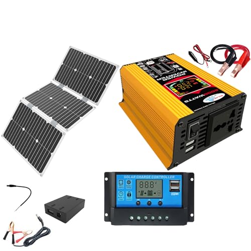 1 Satz 6000 W Off-Grid-Solarstrom-Kit mit 60 W wasserdichtem Panel und 30 A Laderegler for den Heim- und Außenbereich(110V) von TNGYTY