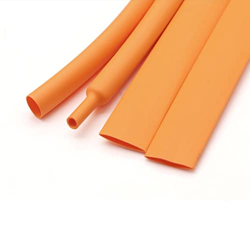 1 Stück 1 m 2:1 gelber Schrumpfschlauch – verschleißfeste isolierte Hülse for elektrische Zwecke, 600 V, Polyolefin-Material(2.5mm) von TNGYTY