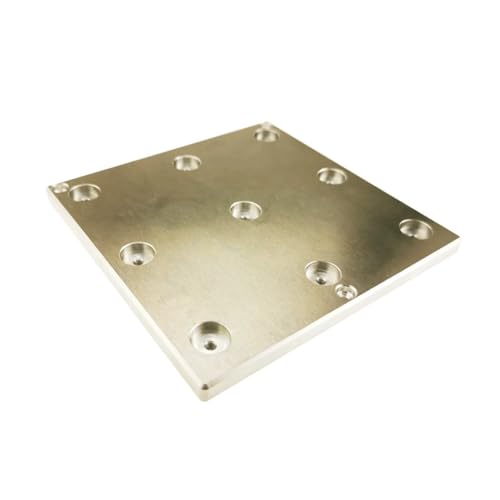 1 Stück 120 × 120 × 8 mm Aluminiumplatte for 3D-Drucker – kompatibel mit Ender 3/3S/Pro – langlebige eloxierte Heizbettunterstützung von TNGYTY