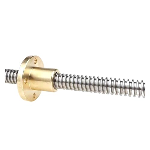 1 Stück 16 mm T16 Trapezgewindespindel mit Kupfermutter – for CNC- und 3D-Drucker – Sonderlängen erhältlich(450mm) von TNGYTY