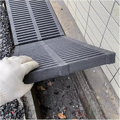 1 Stück Abflussabdeckung for den Außenbereich for die Garage – abnehmbares, rutschfestes Schnellentwässerungssystem(L 50cm X W25cm X H4cm) von TNGYTY