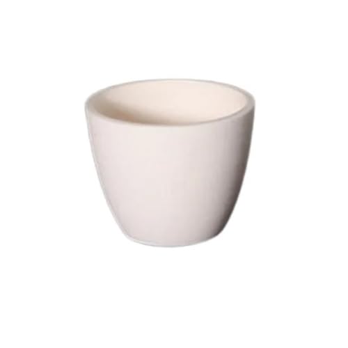 1 Stück Aluminiumoxid-Korund-Tiegel – 5–500 ml, wiederverwendbar, leichter Labor-Aschetiegel for Schmelzen von Metallen, Glas und Keramik(70ml) von TNGYTY