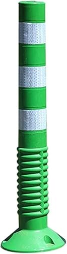 1 Stück langlebiger, verstärkter, flexibler Kunststoffpoller mit reflektierenden Kragen zur Verkehrskontrolle(Green) von TNGYTY