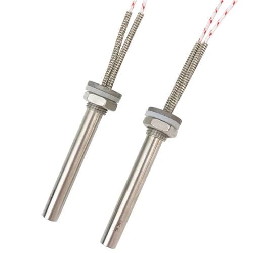 2 Stück 24 V DC-Kartuschenheizung 200 W/300 W – Elektrisches Immersions-Wasserheizelement for 3D-Druck, Lebensmittelverarbeitung(300w 12x100mm) von TNGYTY