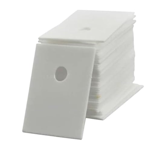 50 Stück perforierte ultradünne Aluminiumoxid-Keramikplatten – hohe Härte und Reduzierung elektromagnetischer Strahlung(14X20X2mm) von TNGYTY