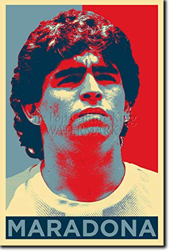TNND Diego Maradona Poster Garage Wanddekoration Metallschild Poster 20,3 x 30,5 cm von TNND