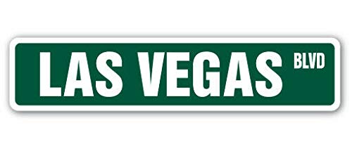 TNND New Las Vegas BLVD Straßenschild, 10 x 40 cm von TNND