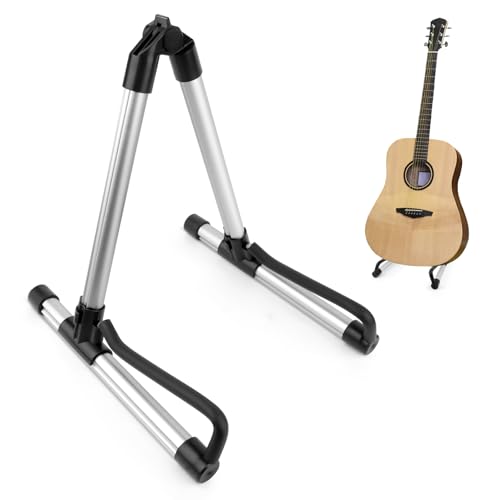 TNOMSNO Gitarrenständer Universal, Gitarrenständer für Akustikgitarren Gitarren Ständer Universal Tragbarer Aluminiumlegierung Gitarrenhalter für Akustikgitarre Elektro E-Gitarre Bassgitarre von TNOMSNO