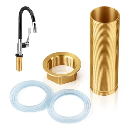 TNOMSNO Kaltwasserhahn Armaturen Nippel Kontermutter, Kit Verlängerung Gewinderohr Wasserhahnverlängerung mit Gewinderohr Schaftmuttern Verlängerte Hohe M30*10cm Kontermutter für Den Wasserhahneinbau TNOMSNO Kaltwasserhahn Armaturen Nippel Kontermutter, Kit Verlängerung Gewinderohr Wasserhahnverlängerung mit Gewinderohr Schaftmuttern Verlängerte Hohe M30*10cm Kontermutter für Den Wasserhahneinbau von TNOMSNO