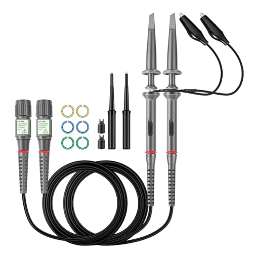 Hantek PP-80 2 PCS X1/X10 60MHz Oscilloscope Scope Clip Probes with Free Accessory Kit Pack For HP Tektronix Hitachi with oscilloscopes having bandwidth up to 60 MHz von TNP Products
