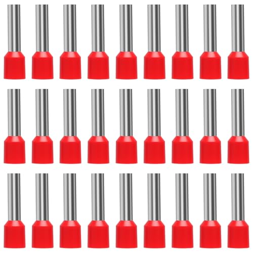 TNSLAND 150 Stk Aderendhülsen 10mm2 18mm Lang, Kabelhülsen Aderendhülsen Set Aderendhülse Teillisoliert PVC Kabel-Verbinder Aus Kupfer Verzinnt Kabelendhülsen für Verteilerkästen, Autoteile, Mechanike TNSLAND 150 Stk Aderendhülsen 10mm2 18mm Lang, Kabelhülsen Aderendhülsen Set Aderendhülse Teillisoliert PVC Kabel-Verbinder Aus Kupfer Verzinnt Kabelendhülsen für Verteilerkästen, Autoteile, Mechanike von TNSLAND