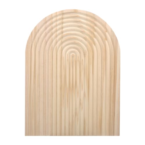 TNSLAND Deko Servierbrett Holz Dekoratives Holzbrett Kiefer Schneidebrett Geriffelter Regenbogenform Holzschneidebrett Tablett Boho Servierplatte Frühstücksbrettchen für Brot Kekse Obst Kaffee Kuchen TNSLAND Deko Servierbrett Holz Dekoratives Holzbrett Kiefer Schneidebrett Geriffelter Regenbogenform Holzschneidebrett Tablett Boho Servierplatte Frühstücksbrettchen für Brot Kekse Obst Kaffee Kuchen von TNSLAND