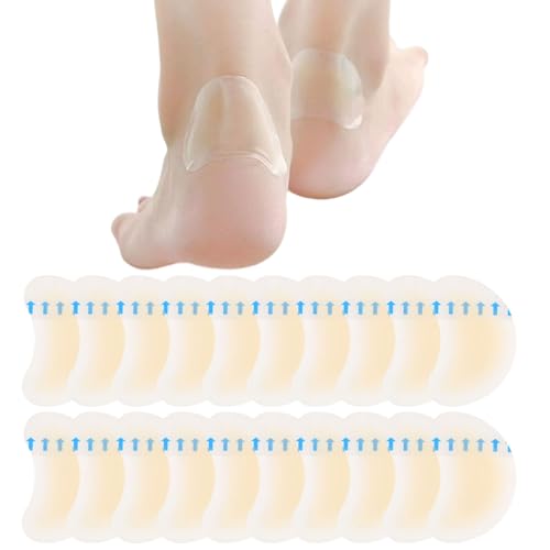 TNSOYCA 20 Stück Gel Pflaster, Hydrokolloid Pflaster,Blasenpflaster Verhindert Schmerzen durch Blasen an Fersen, Zehen und Füßen von TNSOYCA