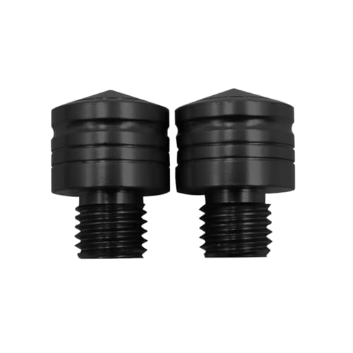 TNSRAY M10 Motorrad Spiegel Stopfen Universal CNC Abdeckung 10mm Blindstopfen Aluminium Anodische Oxidation Schrauben Gewinde Verkleidungsschrauben,Motorradspiegel Blindstopfen Lochstopfen,2×clockwise von TNSRAY
