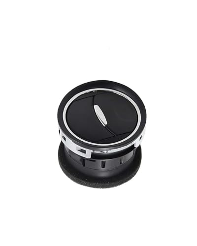 TNSSCZM Auto Klimaanlage Entlüftung Auslass Für Ford Mondeo Galaxy S-Max 2006-2015 Dashboard Air Vent Runde Klimaanlage Outlet Grille (1Pc, Schwarz, Kunststoff, Manuell) von TNSSCZM