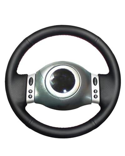 TNSSCZM Auto Lenkrad Schutzhülle Für Mini Für Coupe 2001 2002 2003-2006 Für Mini Für R50 Für R53 Für R60 Handgenähte Mikrofaser Auto Lenkrad Abdeckung(Black line) von TNSSCZM