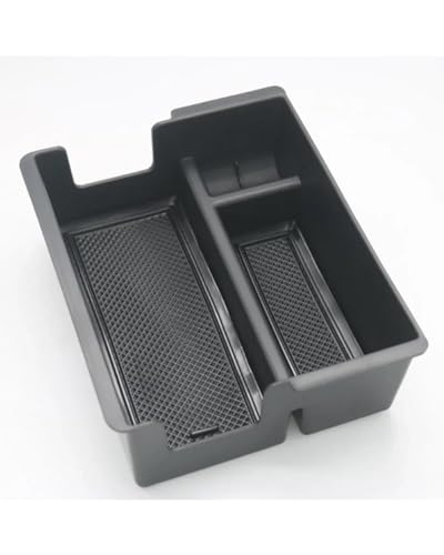 TNSSCZM Auto-Münzenetui Für Isuzu D-Max 2021 2022 2023 Auto-Innenraum-Armlehnen-Organizer Aufbewahrungsbox Fach Container Palette Mittelkonsole Zubehör Münzbox-Halter(Silicone mat) von TNSSCZM