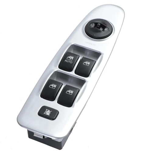 Fensterheberschalter Electric Power Fensterheber Für Hyundai Für Elantra 2001-2006 Grünes Licht Vorne Links 93570-2D100 Elektrische Master Fensterheber Switch Control 935702D100(Silver) von TNTGEBFVBG