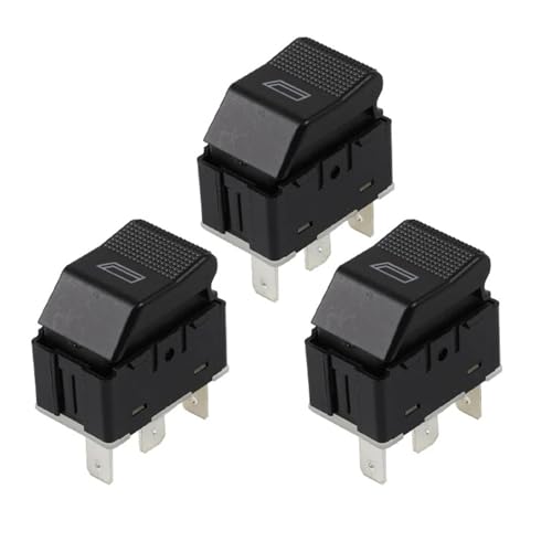 Fensterheberschalter Electric Power Fensterheber Für VW Transporter T4 1996-2004 Auto Elektrische Master Fenster Schalter Glas Heber Taste(3 pcs) von TNTGEBFVBG