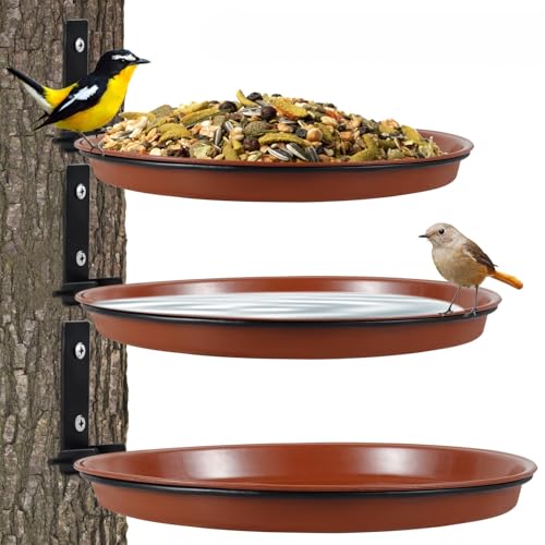 Vogelfutterhäuschen Tablett,3 Größen Aufgehängte Wildvogeltränke,Kunststoff-Vogelfutterspender mit Heavy Duty Iron Ring für draußen Platz Nahrung Wasser,Foldable Vogeltränke für Hof Garten Rasen Vogelfutterhäuschen Tablett,3 Größen Aufgehängte Wildvogeltränke,Kunststoff-Vogelfutterspender mit Heavy Duty Iron Ring für draußen Platz Nahrung Wasser,Foldable Vogeltränke für Hof Garten Rasen von TNTGMG