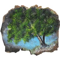 Gemalte Platte, Baum, Landschaft, Muster, #r-4202 von TNTMineCo
