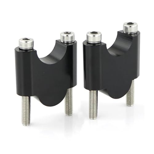 Lenker Riser Motorrad Lenkererhöhung Für Für KX450 2019-2024 Für KX450 50th Für Anniversary Für KX450X 2024 7/8 "22mm Montage Lenker Fat Bar Riser(Black Riser 40mm) von TNTVLMVUZ